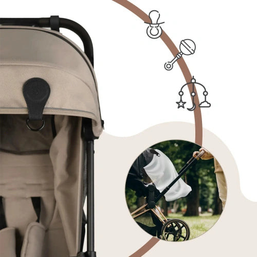 Магнитен Клипс За Количка И Столче За Кола 2 Броя Черни Sipo