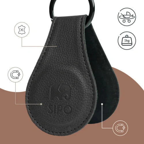 Магнитен Клипс За Количка И Столче За Кола 2 Броя Черни Sipo