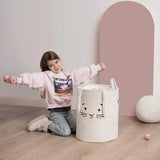 Kош За Съхранение На Играчки Xl С Връзка, Кремаво Зайчe Sipo