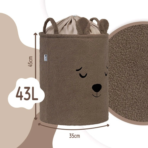 Кош За Съхранение На Играчки Xl С Връзка, Кафяво Мече Sipo