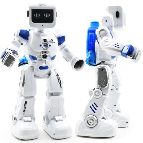 Reflector robot vorbitor mare, alb, cu funcții multiple