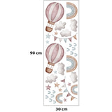 Детски Стикери За Стена За Детска Стая – Балони И Дъга --- BebeMama