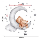 Детски Стикер За Стена За Детска Стая – Мече Луна --- BebeMama