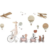 Детски Стикери За Стена Жираф И Приятели За Детска Стая --- BebeMama