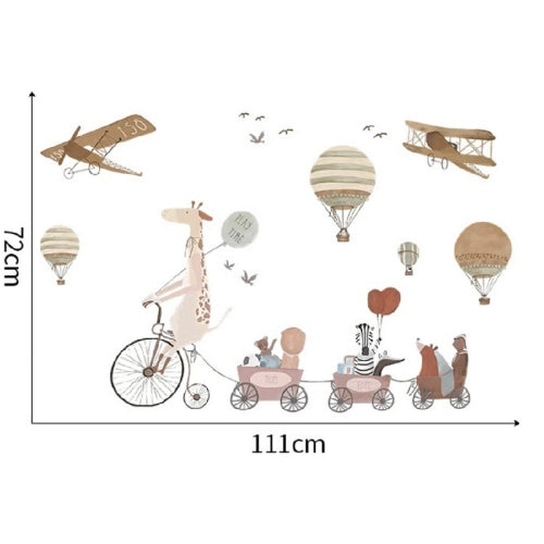 Детски Стикери За Стена Жираф И Приятели За Детска Стая --- BebeMama