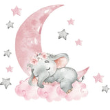 Детски Стикери За Стена За Бебешка Стая Слонче На Облак --- BebeMama