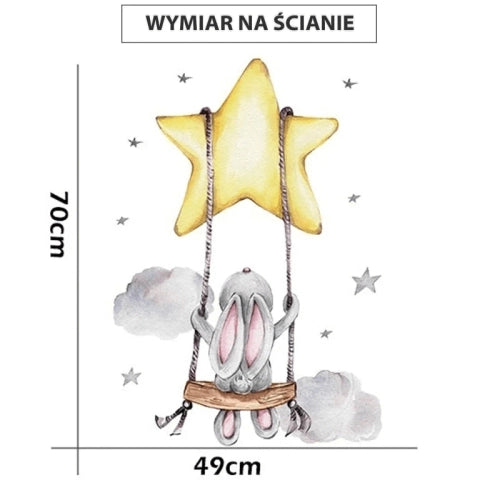 Детски Стикери За Стена За Детска Стая Зайче На Люлка --- BebeMama