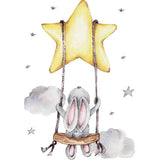 Детски Стикери За Стена За Детска Стая Зайче На Люлка --- BebeMama