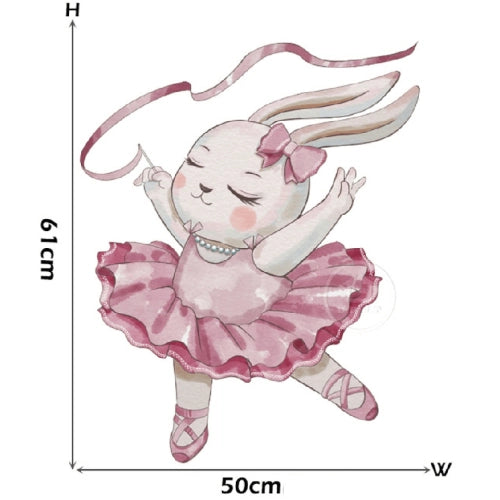 Детски Стикер За Стена За Детска Стая – Зайче Балерина --- BebeMama