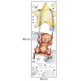 Детски Стикери За Стена За Детска Стая Плюшено Мече На Люлка --- BebeMama