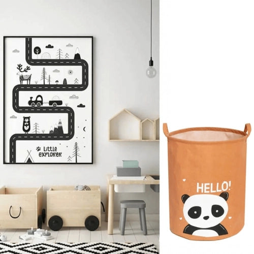 Детска Памучна Кошница За Съхранение На Играчки, Hello Panda --- BebeMama