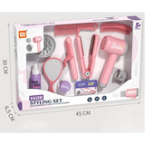 Комплект Фризьорски Принадлежности В Розов Цвят Със Звук