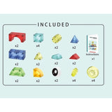 Constructor magnetic pentru copii Ro-Man cu diferite forme, 32 de piese