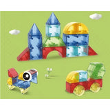 Constructor magnetic pentru copii Ro-Man cu diferite forme, 32 de piese