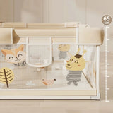 Gard moale pentru bebeluși cu fermoar Jojo 150*180*65