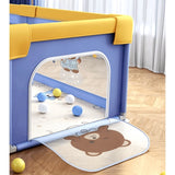 Gard moale pentru bebeluși cu fermoar Mojo 180*200*65