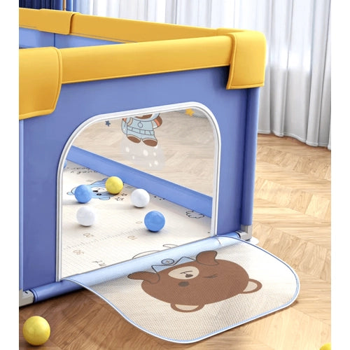 Gard moale pentru bebeluși cu fermoar Mojo 180*200*65