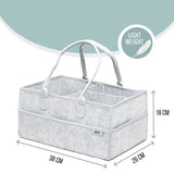 Сгъваема Органайзер За Пелени Аксесоари Цвят Сив-Сив