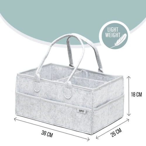 Сгъваема Органайзер За Пелени Аксесоари Цвят Сив-Сив
