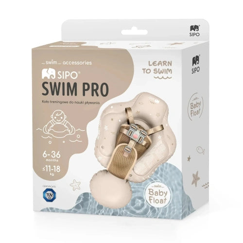 Учебен Пояс Swim Pro За Бебета В Бежов Цвят Sipo