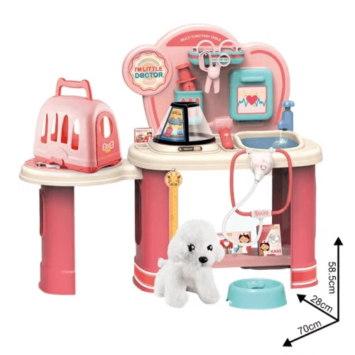 Детскa Ветеринарна Клиника С Кученце И Аксесоари С Количка