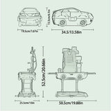 Set distractiv pentru copii cu mașini dentare, 37 de piese