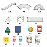 Constructor magnetic Neo cu figurine și panouri, 38 de piese