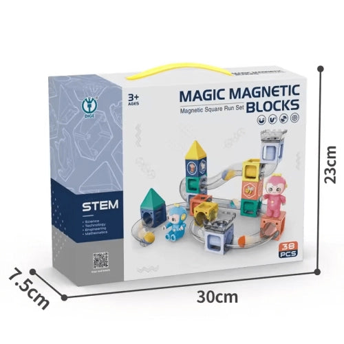 Constructor magnetic Neo cu figurine și panouri, 38 de piese