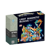 Голям Магнитен Конструктор Agera Със Светещо Топче 202 Части
