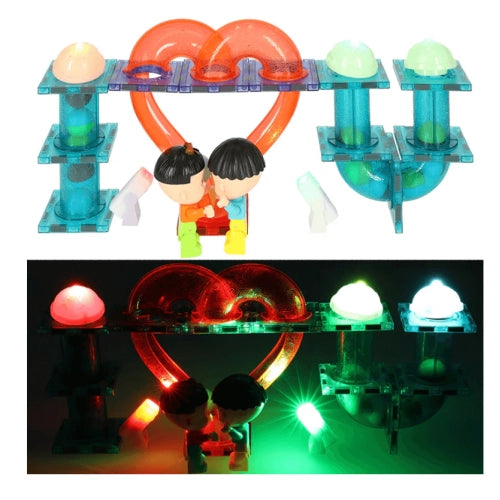 Set de construcții Agera magnetică mare cu bilă strălucitoare, 202 piese