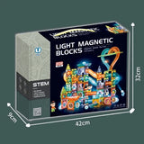 Голям Магнитен Конструктор Agera Със Светещо Топче 202 Части