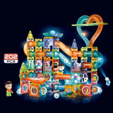 Голям Магнитен Конструктор Agera Със Светещо Топче 202 Части