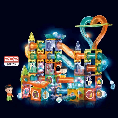 Голям Магнитен Конструктор Agera Със Светещо Топче 202 Части