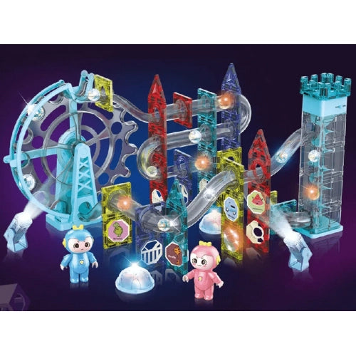 Забавен Магнитен Конструктор Clunk Със Звук И Светлина 129Ч