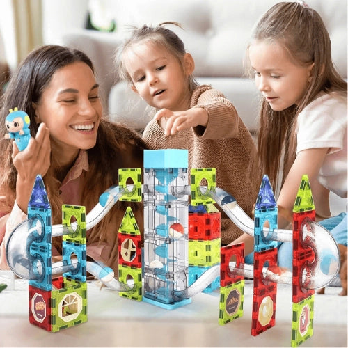 Set de construcție distractiv pentru copii Otis cu sunet și roată, 73 de piese