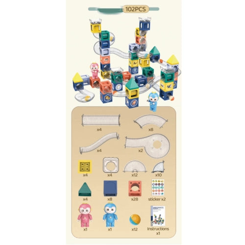 Set de construcții pentru copii Freya cu 102 elemente creative