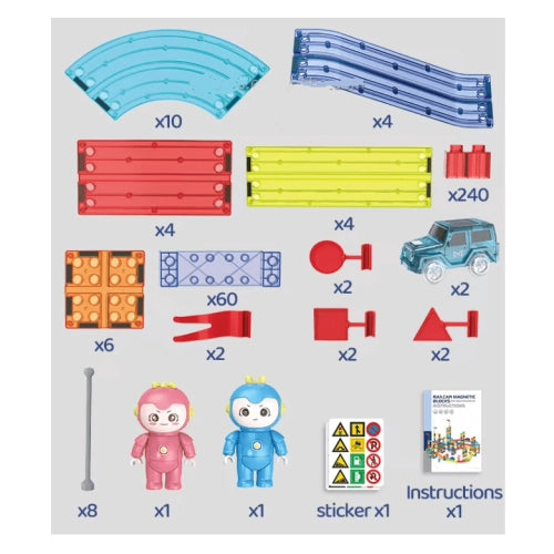 Магнитна Писта Gigabyte С Етажи И Аксесоари 348 Елемента