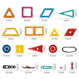 Set de construcții magnetice Omega pentru copii cu 72 de piese diverse