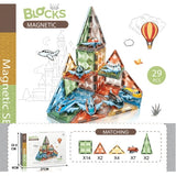 Set de construcții magnetic pentru copii Baymax cu 29 de piese colorate