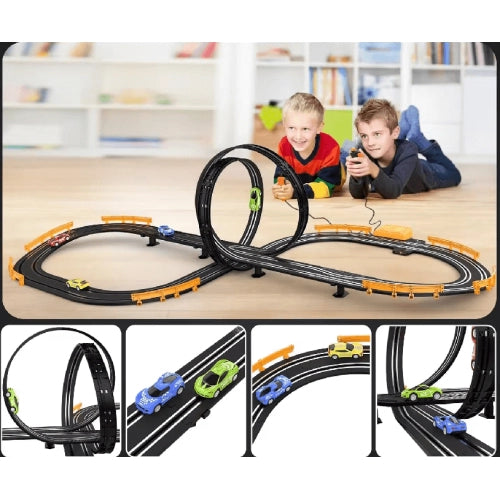 Pistă pentru copii Sonne Busby cu încărcător de 220 volți și cărucioare 558