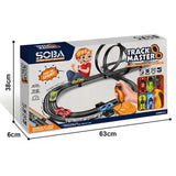 Pistă pentru copii Sonne Busby cu încărcător de 220 volți și cărucioare 558