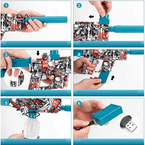 Aparat cu bile strălucitoare de apă Boomer Kids