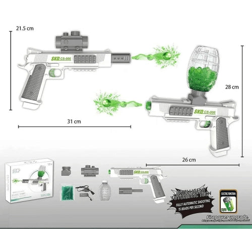 Пистолет За Деца Viper С 5000 Водни Топчета И Акумулатор