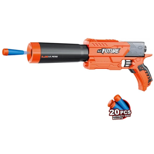 Пистолет За Деца Mercy С Комплект От 20 Меки Патрона