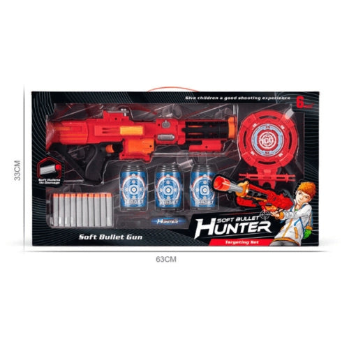 Автомат За Деца Hunter С Дунапренови Куршуми И Мерник