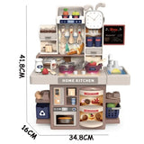 Set de bucătărie pentru copii cu înălțimea de 42 cm și multe accesorii