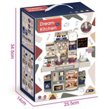 Set de bucătărie pentru copii cu înălțimea de 42 cm și multe accesorii