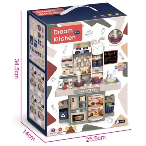 Set de bucătărie pentru copii cu înălțimea de 42 cm și multe accesorii