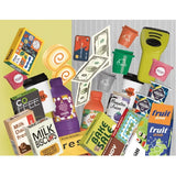 Supermarket roz pentru copii cu aparat de cafea și accesorii