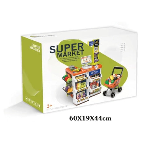 Set Super Kids cu coș de cumpărături și scaner